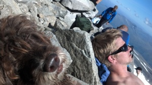 Relaxing on the top of Galdhøpiggen