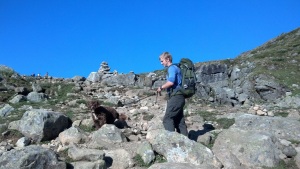 On the way up Galdhøpiggen