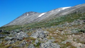 On the way up Galdhøpiggen